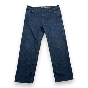 Off the Grid Jeans Mens 38x32 Blue Standard Fit Dark Wash Denim Workwear Outdoor